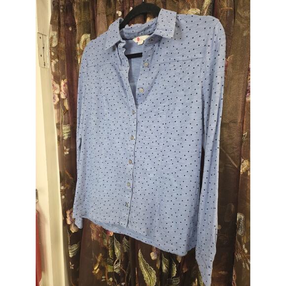 Boden Button Front Knit Size 12 Polka Dot - Picture 3 of 12